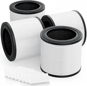 4Packs AP2303 Replacement Filter Compatible with KOIOS AP2303 Air Cleaner Purifier with 8pcs Aroma Pads