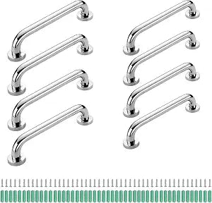 8 Pack Stainless Steel Bathroom Grab Bar for Bathtubs and Showers