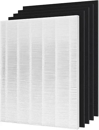 D480 True HEPA Replacement Filter D4, Compatible with Winix D480 Air Purifier, Compare to Winix D4 Filter, Item Number 1712-0100-00, 1 HEPA Filters + 4 Activated Carbon Pre-Filters
