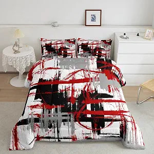 Feelyou Striped Comforter Set Twin Size Kids Boys Bedding
