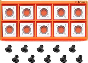 15mm Square Straight Carbide Inserts Cutters(15x15x2.5mm with Screws) Fits Spiral/Helical Planer Cutter Head Lathe Woodturning Tools.
