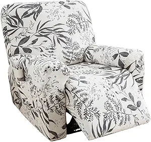 Eco-Ancheng Recliner Slipcovers 4-Pieces Lazyboy Recliner Covers Recliner Couch Covers Recliner Chair Cover Non Slip Reclining Slipcovers with Storage Pockets Furniture Protector for Living Room,19