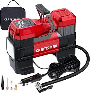 CRAFTSMAN Portable 12V Tire Inflator with Digital Gauge & Auto Shut-Off