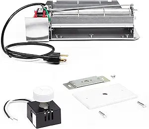FBK-200 Fireplace Blower Fan Kit for Astria, Lennox, Superior, Rotom - Ball Bearing, Energy Efficient Fireplace Blower Kit w/Power Cord, & More - Easy to Install Home Heating Accessories