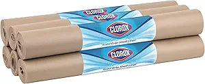 EasyLiner with Clorox Solid Grip Shelf Liner - Shelf Liners for Kitchen Cabinets Non-Adhesive - for Closet, Pantry, Wire Shelves - 20 in x 6 ft, 6 Rolls, Taupe