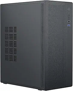 Micro ATX Case, Mini PC ITX Desktop Computer Case MATX Case Support ATX PSU/250mm GPU/135mm CPU Cooler/1x 3.5HDD or 2X 2.5SSD/USB 3.0 Port