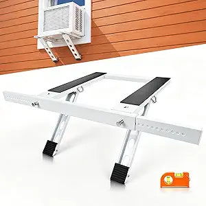 Upgraded Window AC Bracket No Drill, Adjustable 23"-39" Window Air Conditioner Support Bracket, Quick 5-Step Installation, Heavy Duty 220lbs AC Mounting Bracket for Single Hung Windows