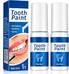 2 Pack Temporary Cosmetic Tooth Surface Cover���Up Paint, Mint Flavor Smile Make���Over Coating, Portable Surface Stain Concealer for Coffee Te