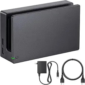 TV Dock Station for Switch - 3-in-1 Replacement TV Base Docking Station Set with Upgraded IC Module, Charger, HDMI Cable Accessories for Switch Console - Not for Switch 2