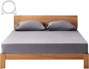 Grounding Sheets Queen Deep Pocket 12% Silver Fiber and 88% Organic Cotton, Fitted Earth Grounded Bed Sheets for Improved Sleep (Deep Grey, Queen - 60"x80"x15")