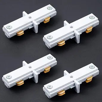 Enhon 4 Pack Replacement for H Track Dead End I Connector, White