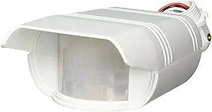 RAB Lighting GT500 Motion Sensor Light Outdoor Hardwired Motion Sensor Flood Light, 120V/277V 600W/1350W Switching, 110 Detection, Wet Rated Outdoor Security Light - White
