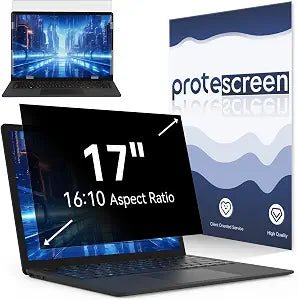 Laptop Privacy Screen 17 Inch Compatible with Lenovo Hp Dell Acer Asus Thinkpad Envy Xps, 16:10 Aspect Removable Anti Glare Blue Light Filter Protector, 17in Computer Monitor Privacy Shield