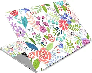 12 13 13.3 14 15.4 15.6 Inches Laptop Skin Sticker Decal Universal Netbook Skin Sticker | Need to Cut,Easy to Apply, Remove and Change Styles (Colorful Flowers)