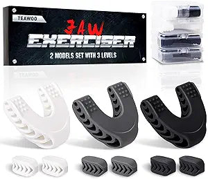 TEAWOO Jaw Exerciser for Men & Women, Silicone Jaw Toner for Beginner