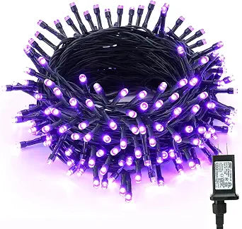 BrizLabs Purple Halloween String Lights Connectable Plugin 78.74 ft 240 LED