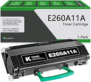 E260dn E260A11A Toner Cartridge High Yield (1-Pack, Black) - Compatible Replacement for Lexmark E260A11A Toner Cartridge Work for E260d E260dn E260dt E260dtn E360d E360dn E460d E460dw Printer