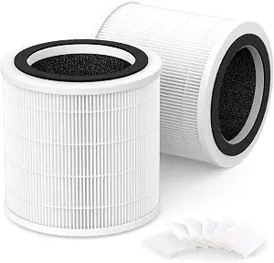 H7126 Replacement Filter Compatible with GoveeLife Mini Air Purifier H7126, 3-in-1 H13 True HEPA with 6 pcs Aroma Pads, H7126-RF, 2 Pack