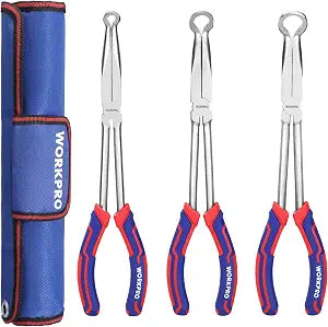 WORKPRO 3 PCS 11" Hose Gripper Pliers Set, Dia. 5/16'', 1/2'' and 3/4''