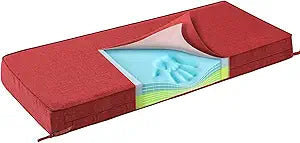 SUNROX Gel Memory Foam Bench Cushion with Ties, Ultra Durable Water Resistant FadeShield Outdoor/Indoor Universal Bench Seat Pads 36 x 14 x 4 inch, Burgundy
