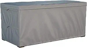 Deck Box Cover - Outdoor Storage Box Cover 150 Gallon, Heavy Duty 600D Oxford Cloth Water And Dust Resistant, Size 62x25x28 Inches Fits Most Patio Box.
