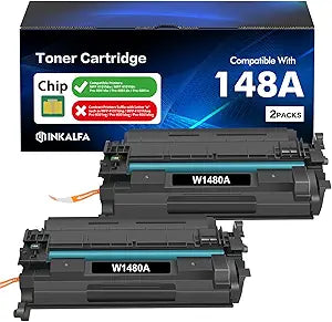 148A Toner Cartridge Black MFP 4101fdw Compatible for HP LaserJet 148 148A 148X W1480A Toner for HP LaserJet Pro 4001n MFP 4101fdw 4101fdn 4001dw 4001dn Printer High Yield Ink with Chip 2 Pack