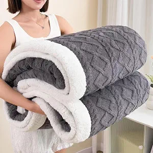 Full Size Reversible Sherpa Fleece Soft Blanket for Bed,Dark Gray,80"x90" | Double-sided Cozy Blankets,No Shedding or Pilling,Soft Warm Lightweight Comfort for Bed,Couch,Travel,Pets & Easy Care