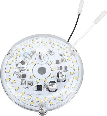 Asixxsix Ceiling Fan LED Light, 3.93 Inch LED Retrofit Kit, AC 18W 2000LM 3 Color Temperature Dimmable Ceiling Fan Light Replacement Panel, Easy Installation