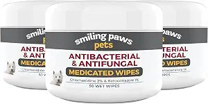 Smiling Paws Pets Wipe for Dogs & Cats - 50ct (3 Pack)