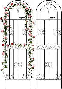 Amoskey 2 Pack 71x20in Durable Garden Trellis for Climbing Plants - Outdoor Trellis Supports for Lush Greenery - Ideal for Vines, Flowers, and Vegetables, Easy Installation & Space-Saving Design