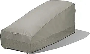 DUCKCOVERS Weekend Water-Resistant Outdoor Chaise Cover with Integrated Duck Dome, 72 x 32 x 32 Inch, Moon Rock, Chaise Lounge Covers Outdoor