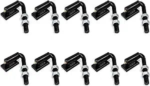 J Bolt Steel 5/8" Gate Hinges | Heavy Duty Gate Hinges, Door Hinge, Fence Gates Hardware, Driveway Gate-Weld on Hinges - 150 lb x 10 Pcs