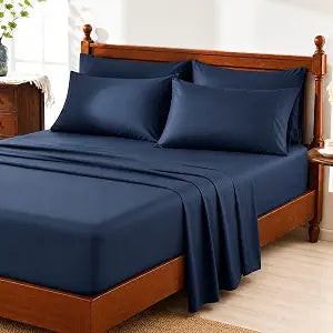 Chaps Full Size Sheet & Pillowcase Sets- 6 Piece, Deep Pocket, Wrinkle Free