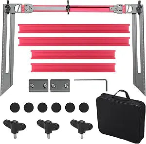 Stair Tread Template Tool Adjustable Stair Measuring Tool for Treads and Risers, Aluminum Stair Scribe Tool for Accurate Layout, Shelf and Stair Installation Projects