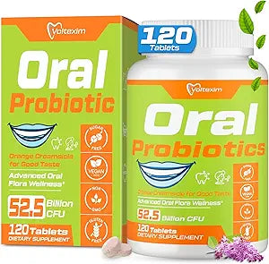 Oral Probiotics for Bad Breath Treatment for Adults, Gums Restore Lozenge