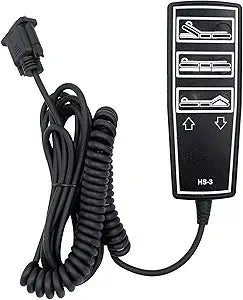 3 Function 9 Pin Remote Hand Control Handset Replacement for Drive Medical Full Electric Hospital Bed