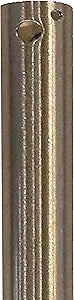 RIVER OF GOODS Glam 48 Inch Ceiling Fan Down Rod 0.5" Standard Diameter, Satin Nickel - Exclusively Ceiling Fans
