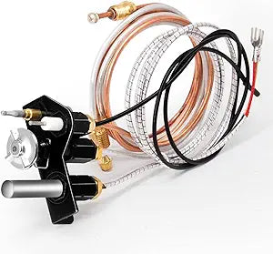 Hiorucet Natural Gas (NG) 69L17 Pilot Assembly Kit for Lennox Elite, IHP, Merit, Serefina, Superior, Astria Fireplaces, 69L1701, 904405, J4117 SIT Pilot Replacement Part with Thermocouple, Thermopile.