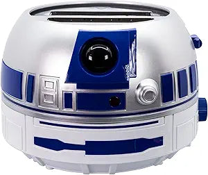 Uncanny Brands Star Wars R2D2 Deluxe Toaster - Lights-Up and Makes Sounds Like Artoo