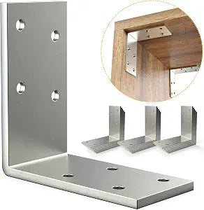 15-Pack 3"x3" Heavy Duty 12-Gauge Galvanized Steel L Brackets