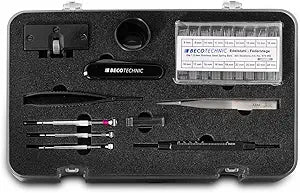 BUZZUFY Magnum Watchmaker Service Set of 10 Tools Watch Repair kit Tool, Screwdrivers, tweezer, loupe, Back case Opener and Spring Bars