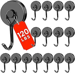 DIYMAG Magnetic Hooks,120LBS Heavy Duty 16 Pack 2026 Cruise Ship Essentials