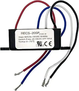 RECS-205P 30A Electronic Centrifugal Switch Intelligent Single-Phase Electric Motor for Air Compressor Centrifugal Switch Starter Switches Parts 230VAC 50/60Hz.