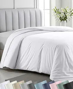California Design Den Luxury Twin XL Duvet Covers, White
