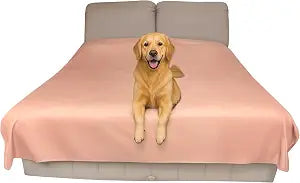 Thin Reversible Waterproof Protective Cover or Liner for Bed or Couch (King Size, 100 x 96 inch), for Dogs and Cats, Babies; Incontinence, Dirt, Drool