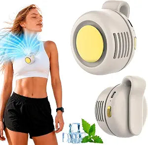Portable Silent Mini Bladeless Fan Clip On, 360 Rotatable Clip on Fan