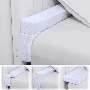 BALAPET Flodable Pillow for Headboard Gap,Bed Gap Filler Queen Size,Adjustable Bed Wedge Pillow for Headboard,Rectangular Bed Gap Filler,Foam Mattress Gap Filler(White,Queen)