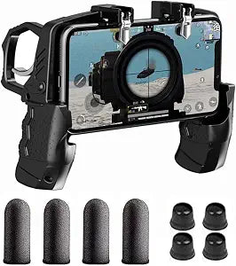 K21 Mobile Game Controller for PUBG/Call of Duty/Fortnite,aim Trigger Fire Buttons L1R1 Shooter Sensitive Joystick,Gamepad for 4.7-6.5 inch iPhone & Android Phone