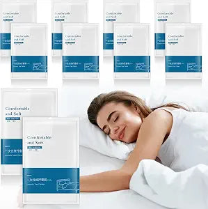 Preboun 10 Sets Disposable Bed Sheets for Travel Queen Size