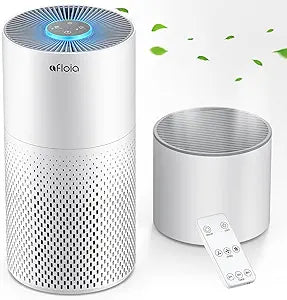Afloia Humidifier and Air Purifier in One, Air Purifier and Humidifier Combo for Home, 22dB| 7 Colors Light Air Purifiers 2 in 1, Quiet Air Cleaner Removing 99.99% Smokers Odor and Pollen for Bedroom